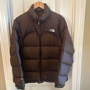 The North Face 700 Chocolate brown puffer jacket